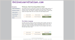 Desktop Screenshot of onlinelearnitalian.com